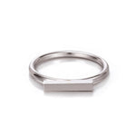 Bague Line Acier inoxydable Argent / 49 Jardin des Bijoux