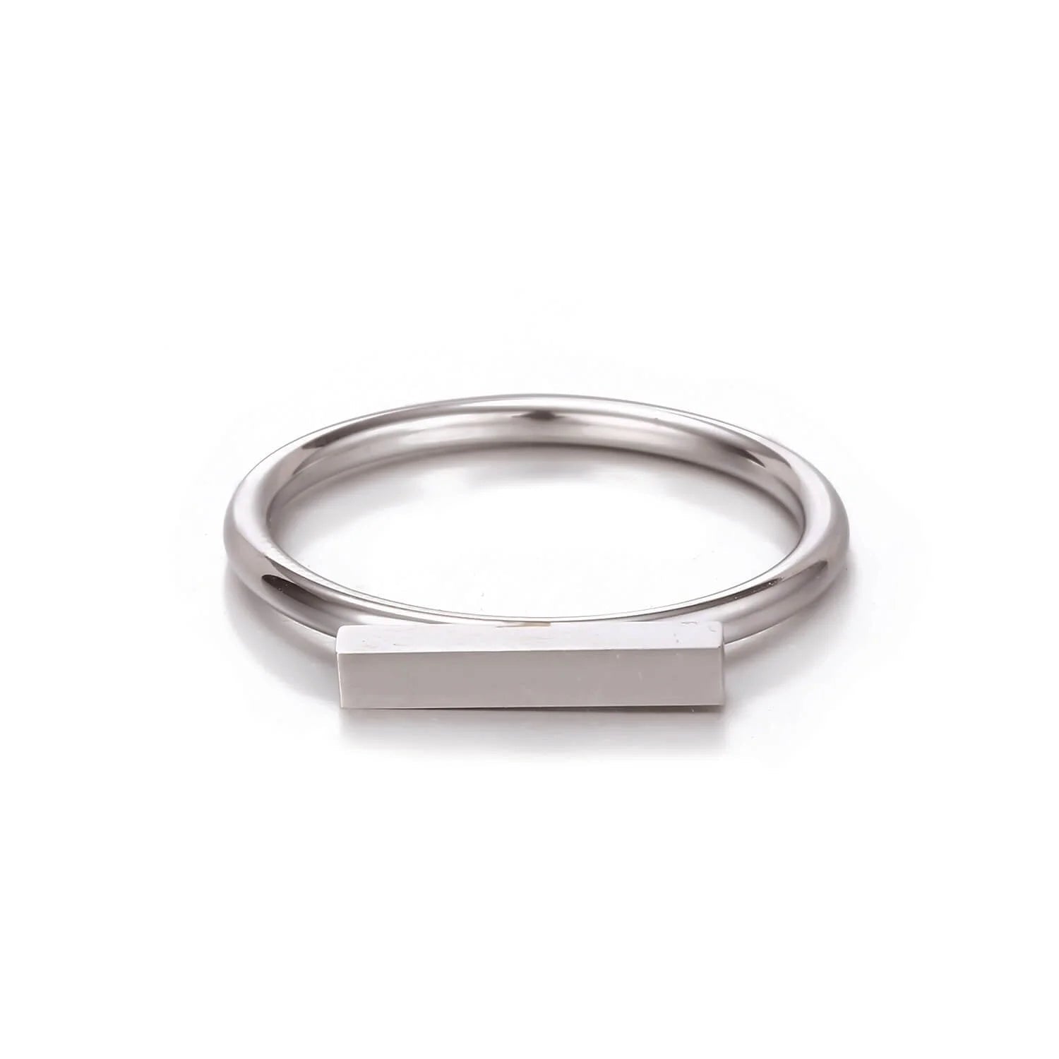 Bague Line Acier inoxydable Argent / 49 Jardin des Bijoux