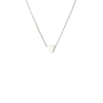 Collier Coeur Lova Acier inoxydable Argent Jardin des Bijoux