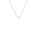 Collier Coeur Lova Acier inoxydable Argent Jardin des Bijoux