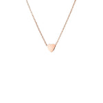 Collier Coeur Lova Acier inoxydable Or Rose Jardin des Bijoux