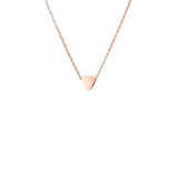 Collier Coeur Lova Acier inoxydable Or Rose Jardin des Bijoux