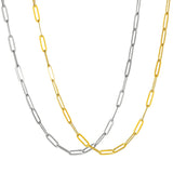 Collier Liberia Acier inoxydable Argent Jardin des Bijoux