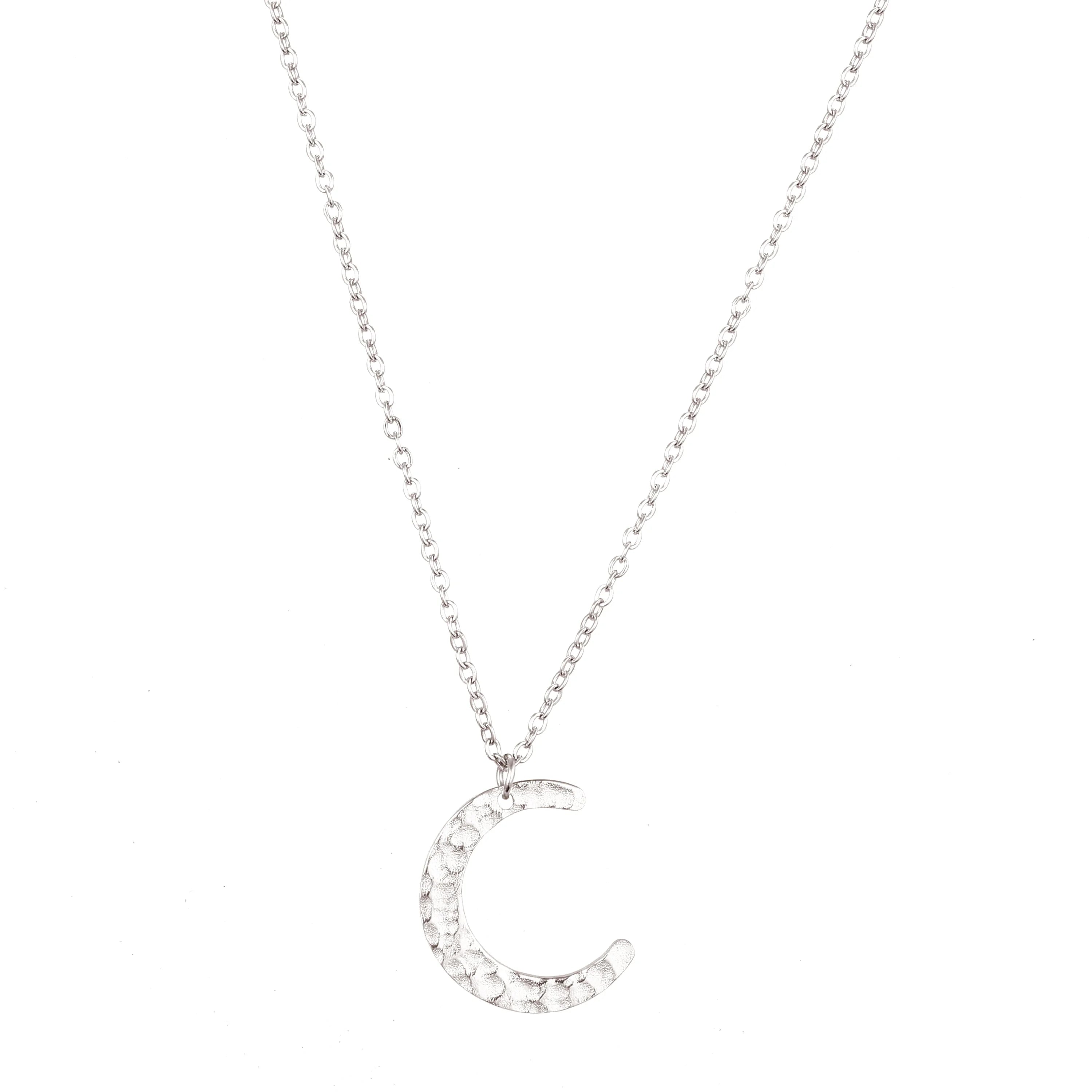 Collier Luna Acier inoxydable Argent Jardin des Bijoux