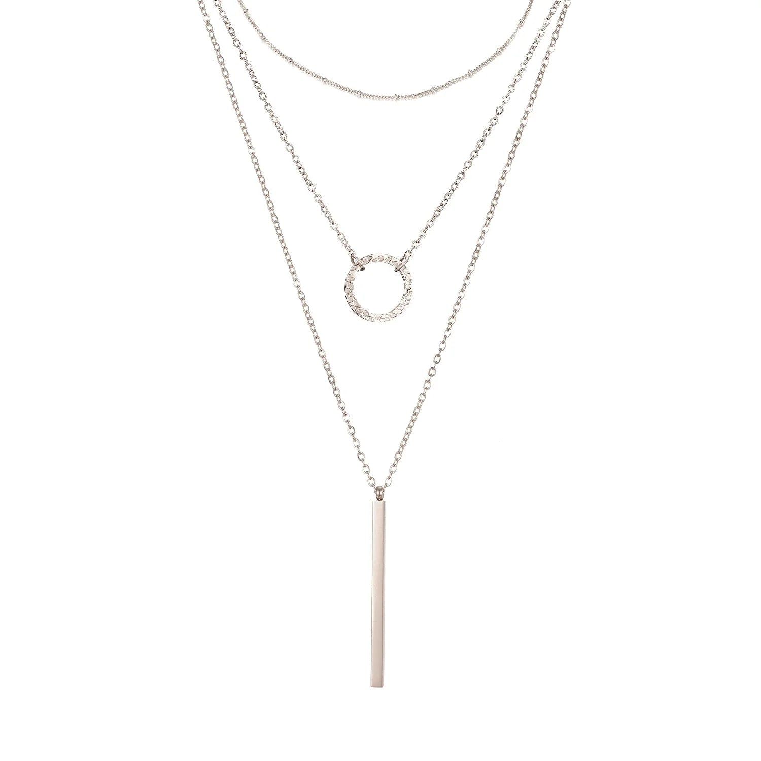 Collier Nairobi Composition Argent Jardin des Bijoux