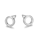 Boucles d’oreilles Cosmos Acier inoxydable Argent / 8mm Jardin des Bijoux