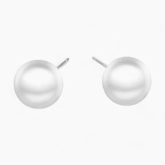 Boucles d’oreilles Perle Argent / 4mm Acier Inoxydable Jardin des Bijoux