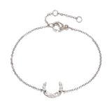 Bracelet Lune Argent Acier Inoxydable Jardin des Bijoux