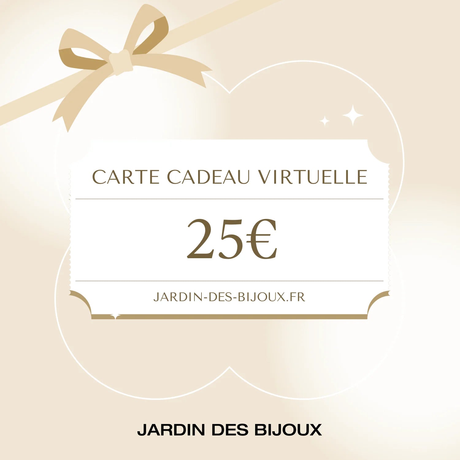 Carte-cadeau Carte-cadeau 25 € Acier Inoxydable Jardin des Bijoux