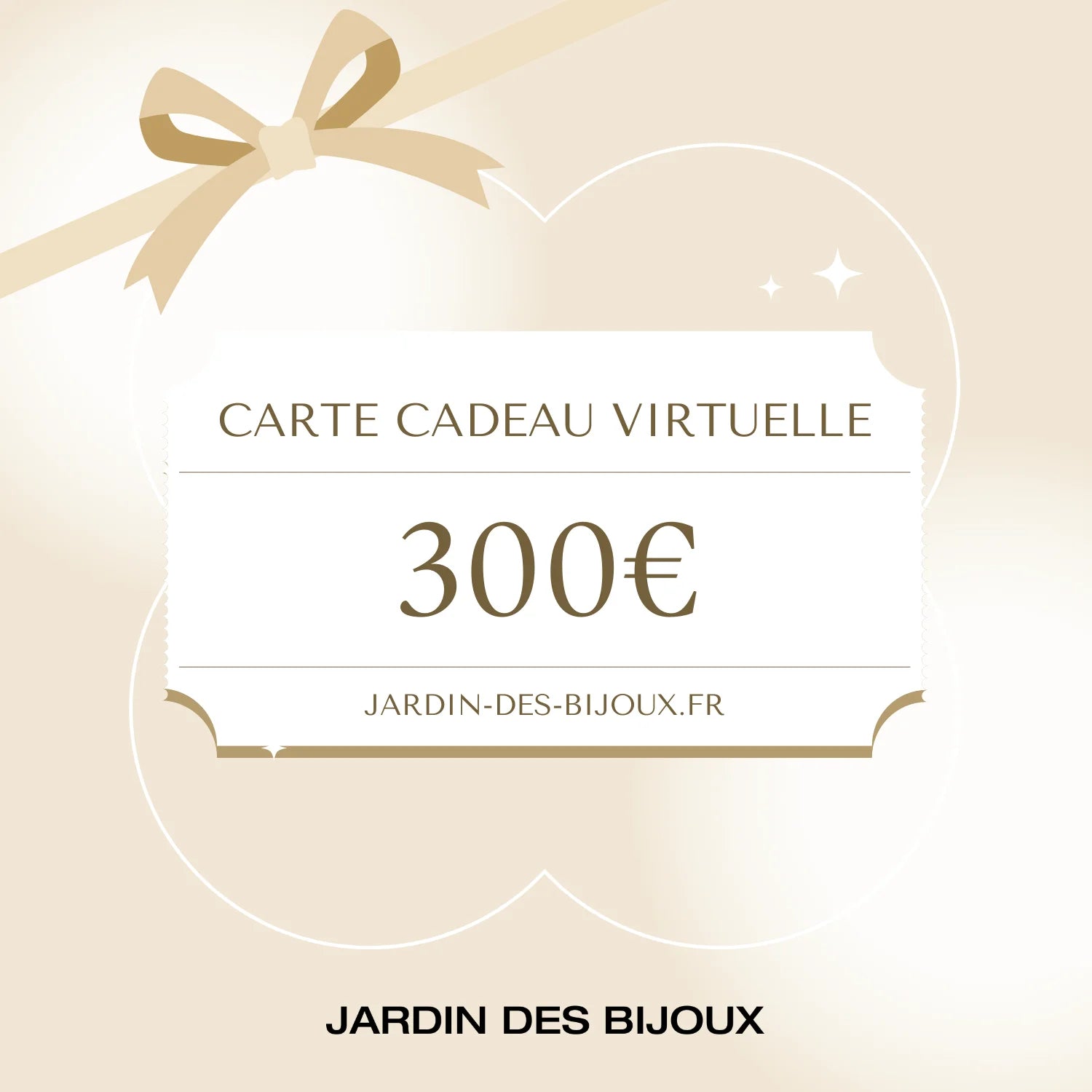 Carte-cadeau Carte-cadeau 300 € Acier Inoxydable Jardin des Bijoux