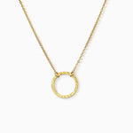 Collier Cercle Acier inoxydable Or / 11 mm Jardin des Bijoux