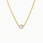 Collier Pearl Acier inoxydable Or Jardin des Bijoux