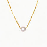 Collier Pearl Acier inoxydable Or Jardin des Bijoux