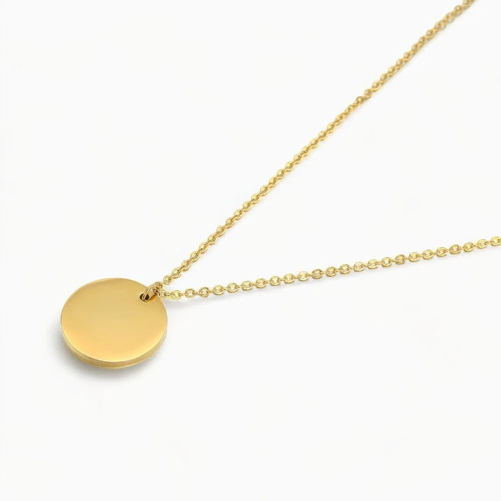 Collier Rond Acier inoxydable Or Jardin des Bijoux