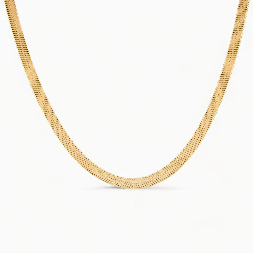 Collier Serpenta Acier inoxydable Or Jardin des Bijoux