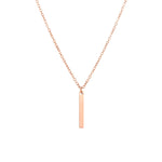 Collier Tamara Acier inoxydable Or Rose Jardin des Bijoux