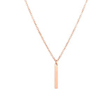 Collier Tamara Or Rose Acier Inoxydable Jardin des Bijoux